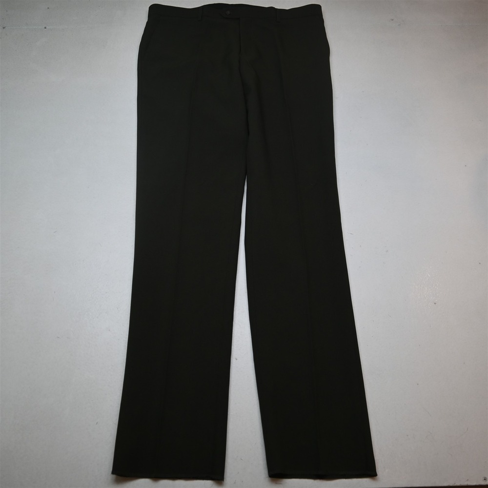 NEW Alain Dupetit 38x38 Olive Green Flat‎ Front Dress Mens Pants